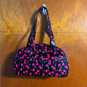 Lux de ville cherry print handbag